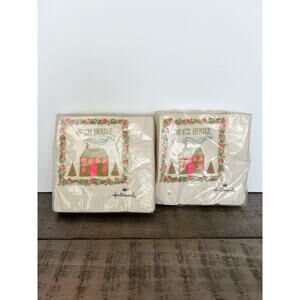 lot Of 2 Packs vintage hallmark paper napkins